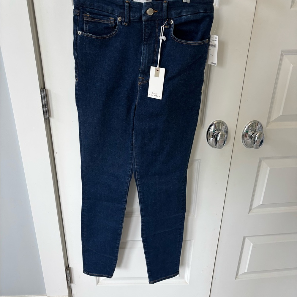 Good American Dark Indigo Skinny Jeans